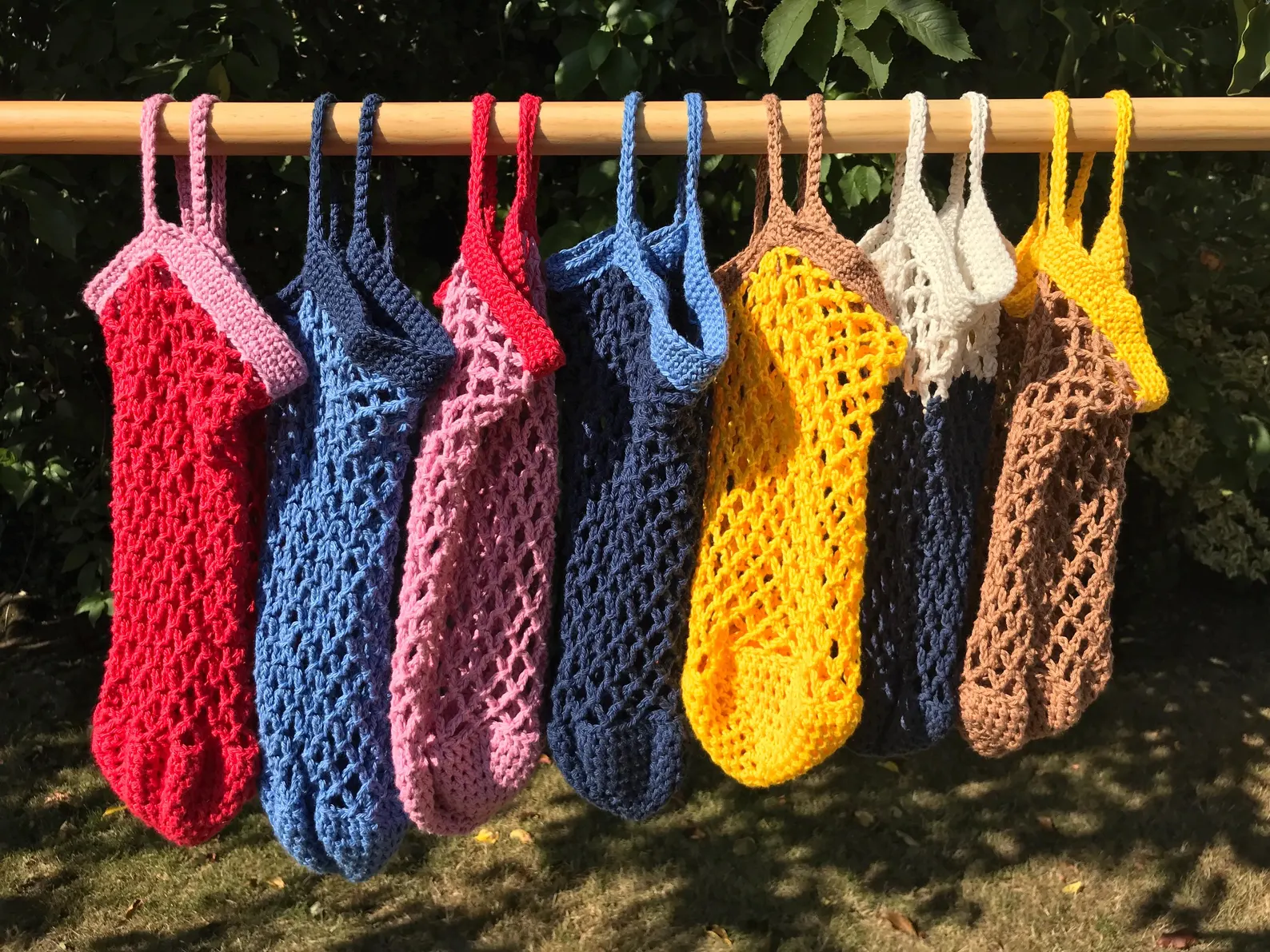 Reusable handmade string bags